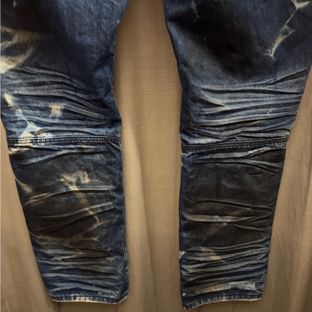 Smoke rise Ny Men's Distressed Blue Jeans - Picture 6 of 9